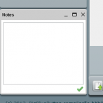 The shared notes module blank and ready for edition